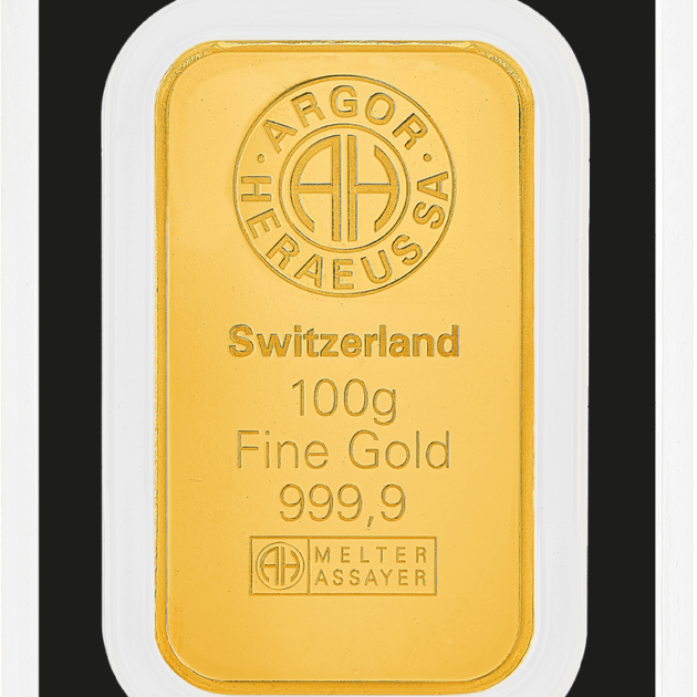 Штампований злиток Argor-Heraeus 100 г
