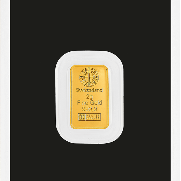 Штампований злиток Argor-Heraeus 2 г