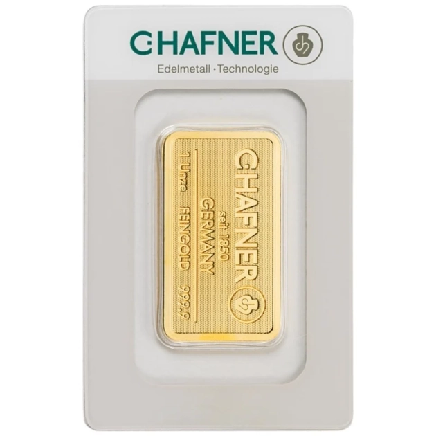 Штампований злиток C. Hafner 1 унція